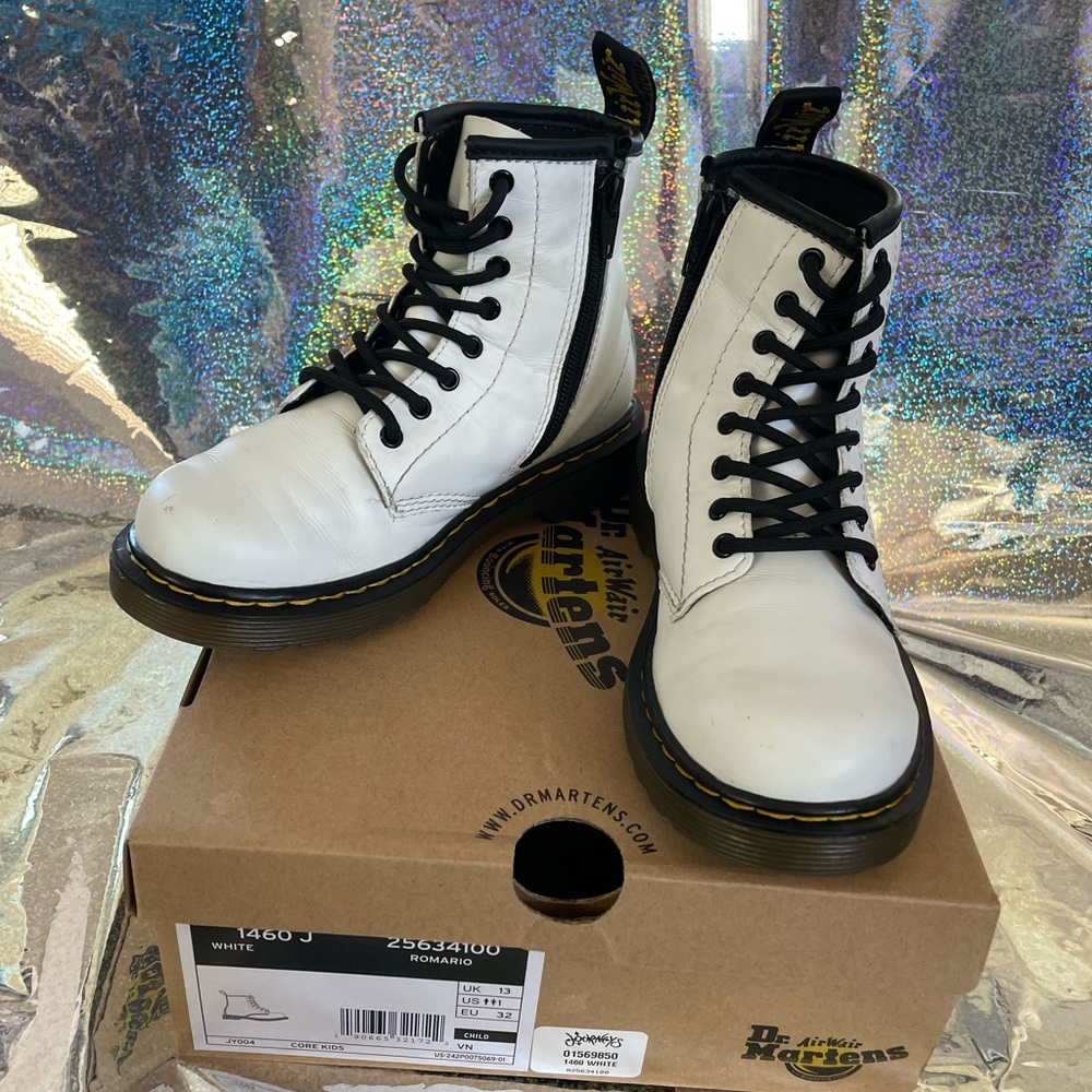 White Youth Dr. Martens size 1
